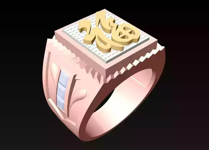 Blessing Ring - Men Ring - N434 3D print model