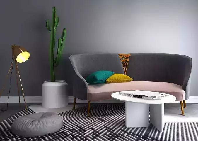 Modern Luxury Living Room Set 