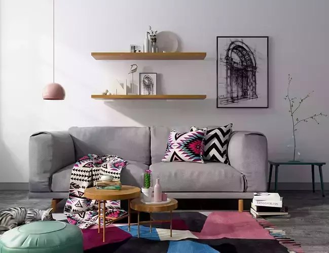 Modern Luxury Living Room Set  