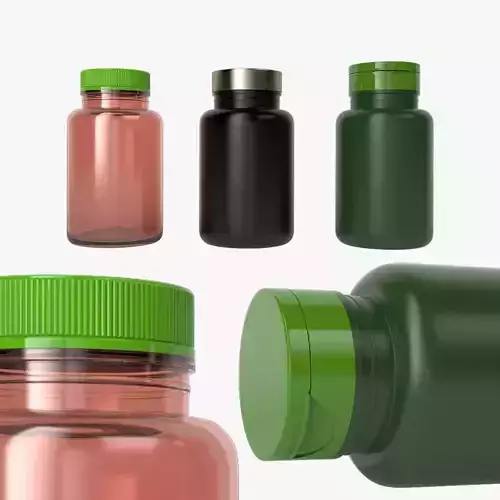 Supplements water bottle 3D model