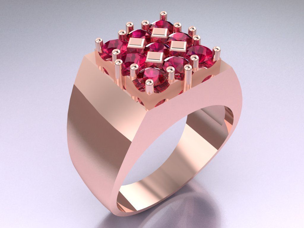 Diamond Rings  - N4108 3D print model_1