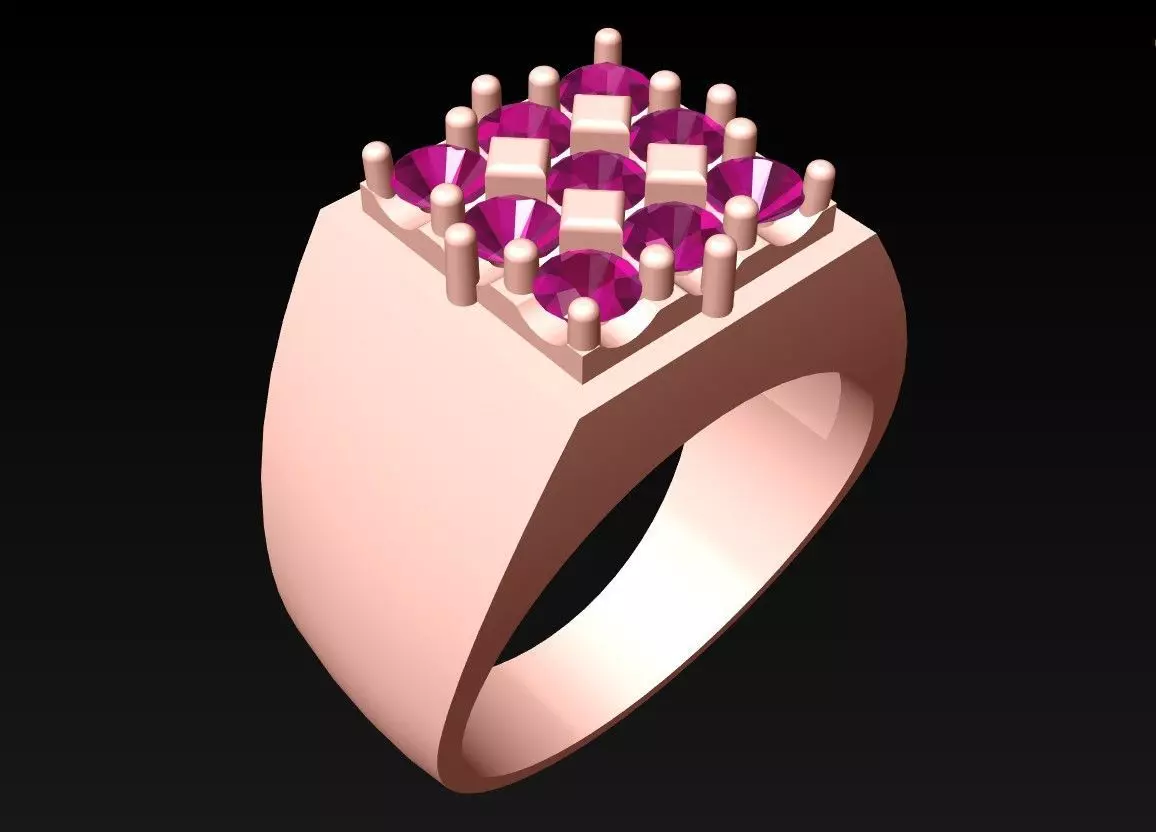 Diamond Rings  - N4108 3D print model_0