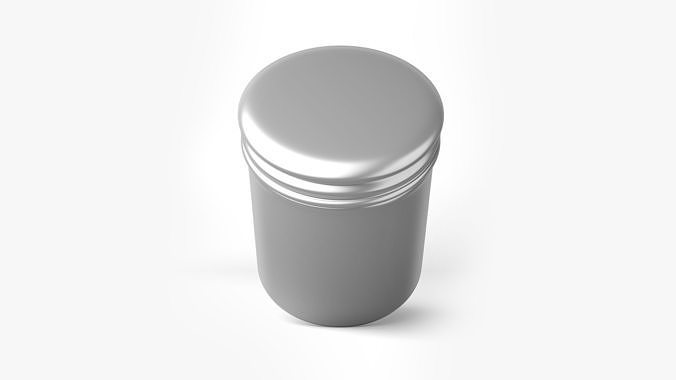 Aluminum Jar  3D model 3