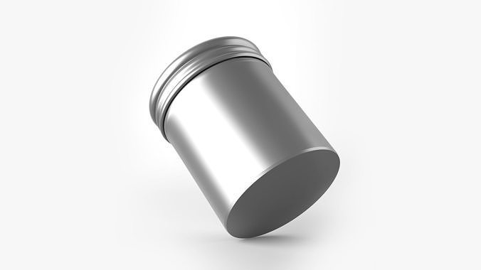 Aluminum Jar  3D model 5