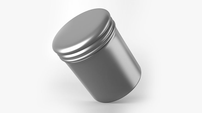 Aluminum Jar  3D model 6