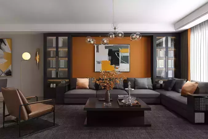 Modern Luxury Living Room Set 