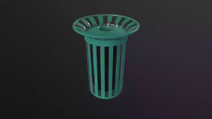 New York Trash Can 3D Model
