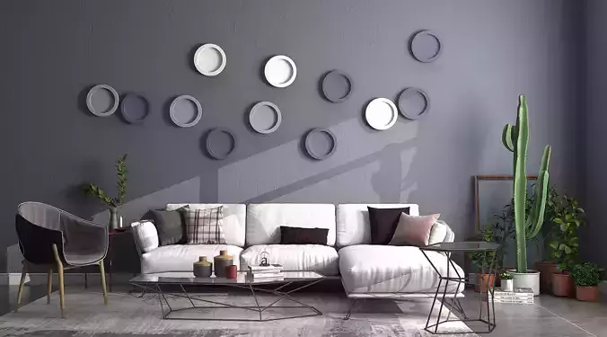 Modern Luxury Living Room Set 