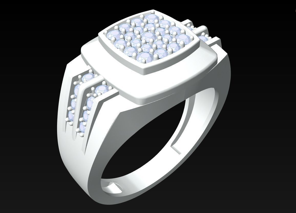 Diamond Rings  - N4235 3D print model_3