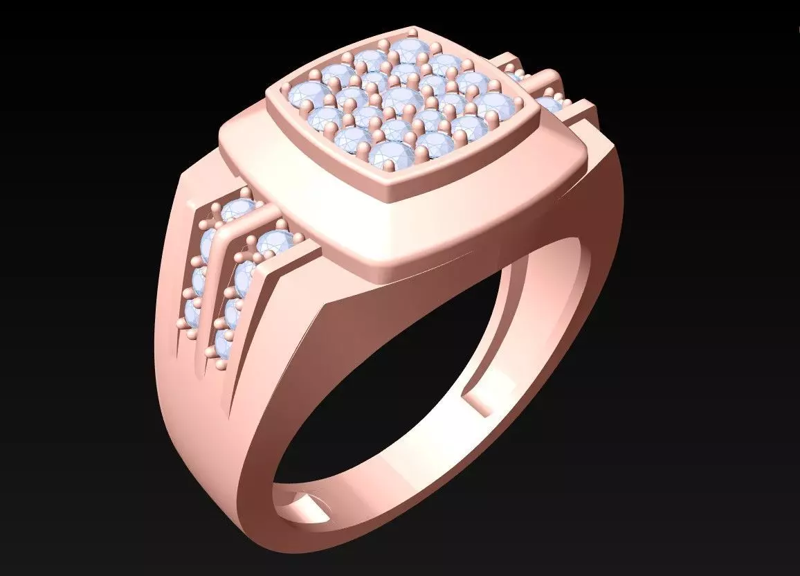 Diamond Rings  - N4235 3D print model_0