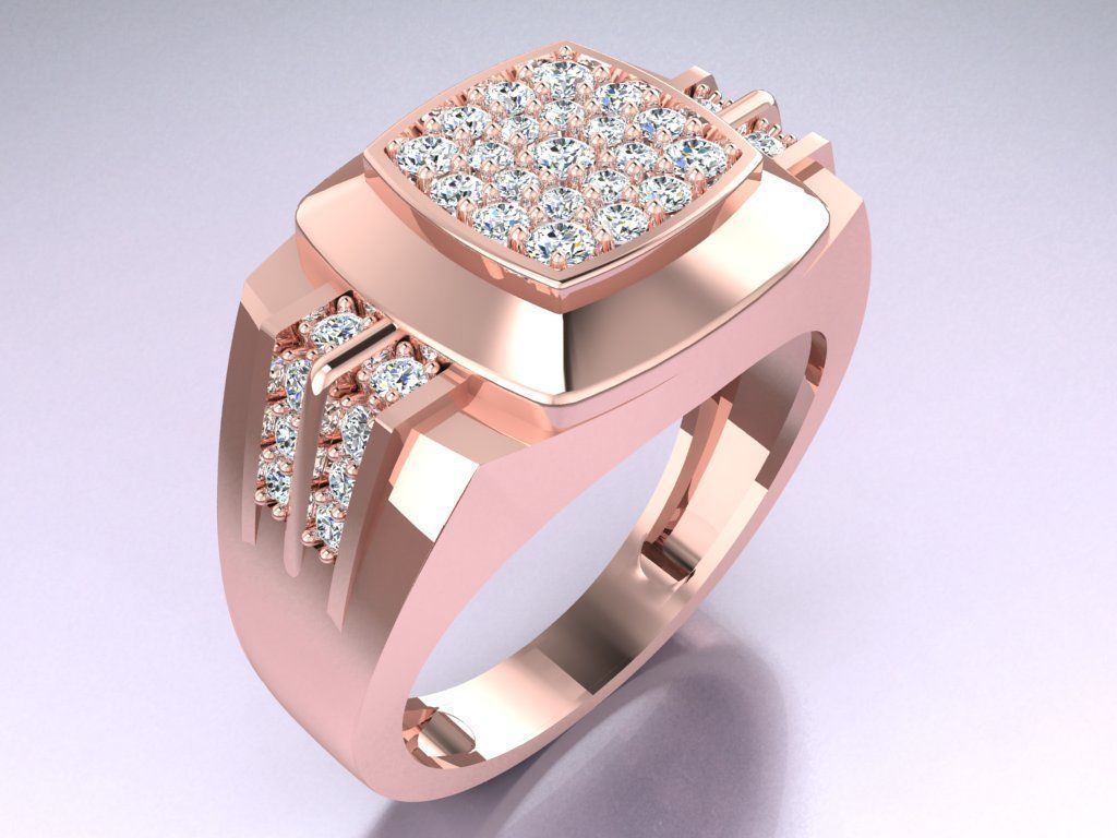 Diamond Rings  - N4235 3D print model_2