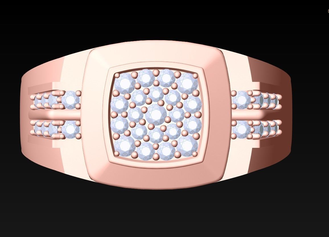 Diamond Rings  - N4235 3D print model_4