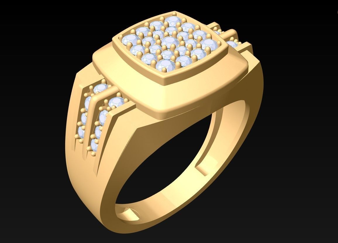 Diamond Rings  - N4235 3D print model_1