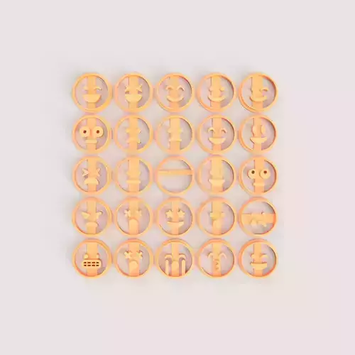 EMOJI COOKIE CUTTER SET