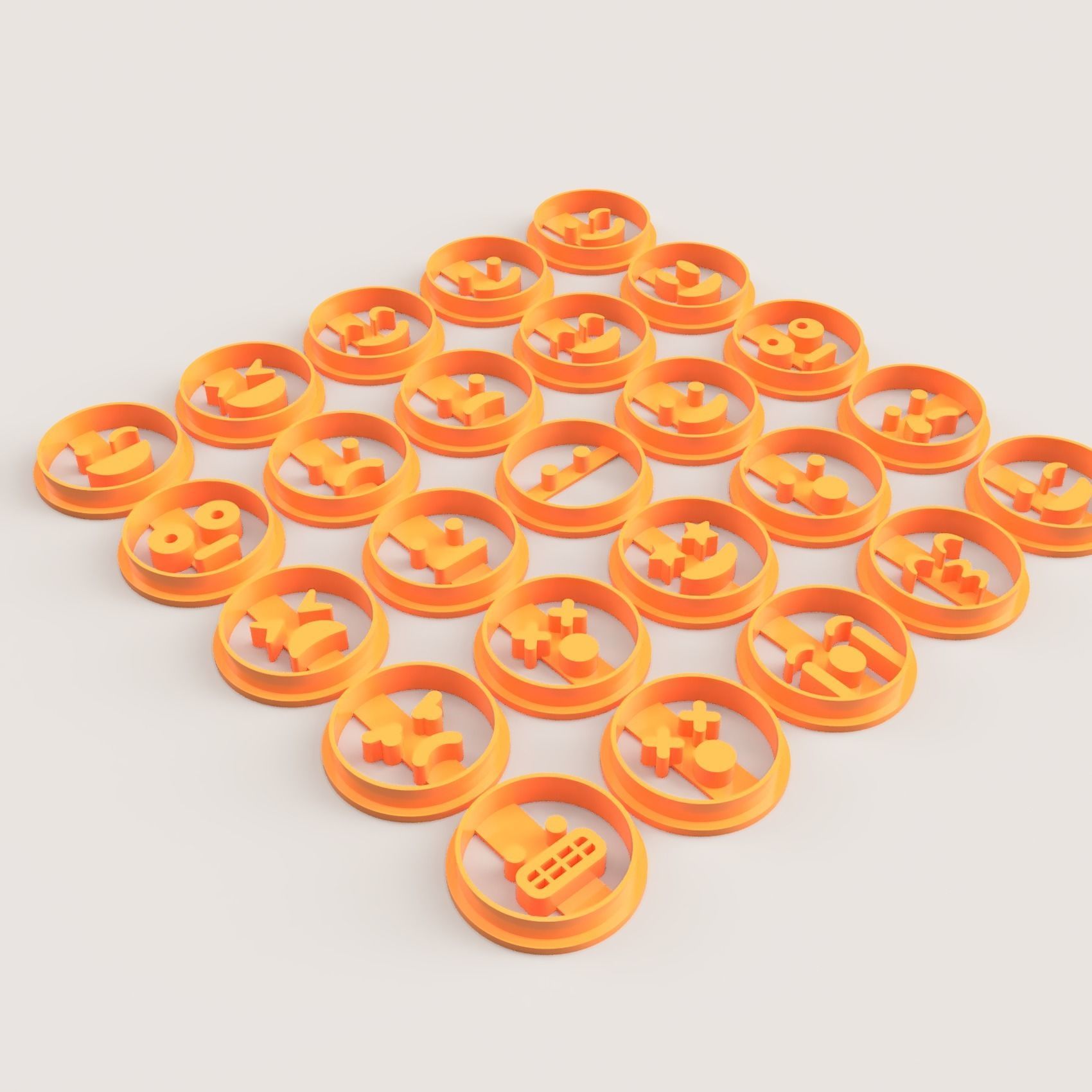 EMOJI COOKIE CUTTER SET 3D print model_2