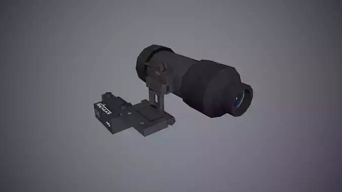 1P90 Scope Low-poly 3D model