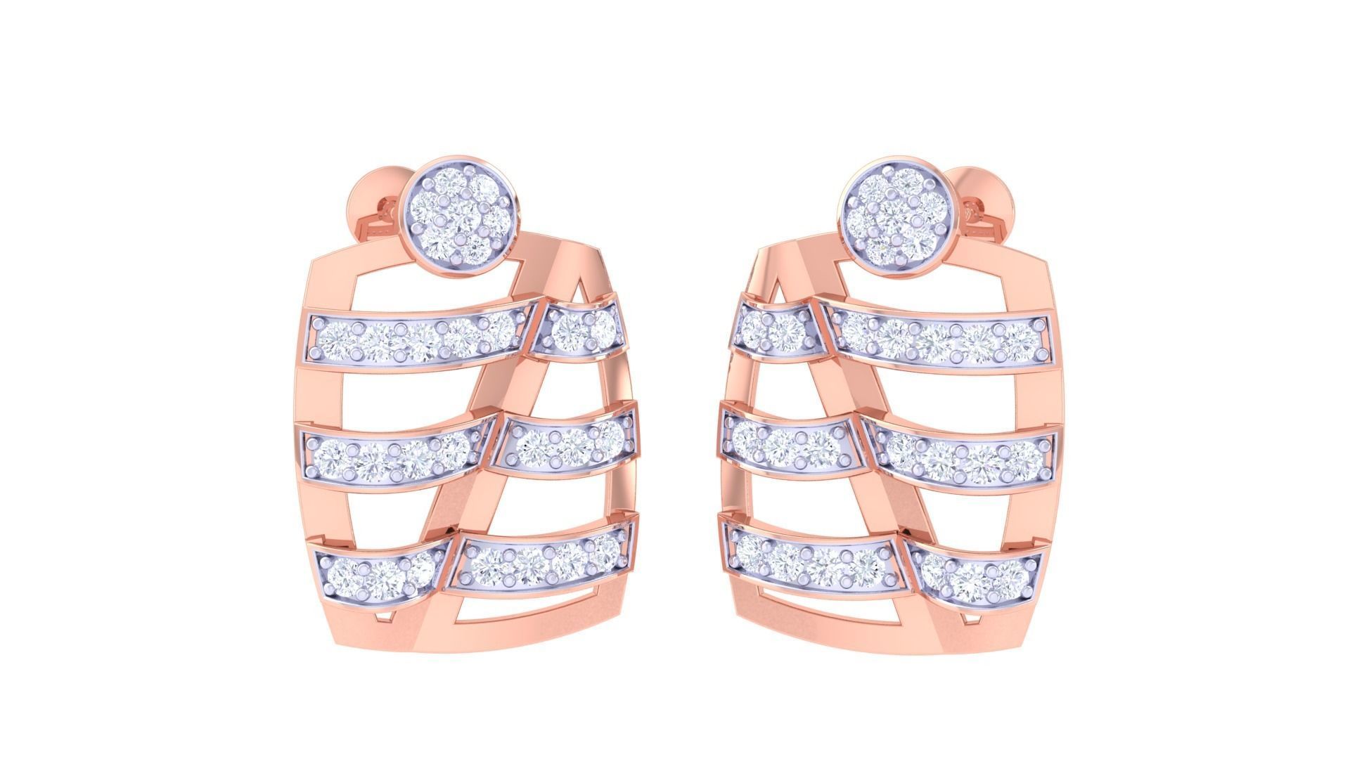 Earring Pendant Set 3dm STL OBJ FBX Renders Details 3D print model_2