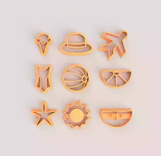 VACATION POLYMER CLAY CUTTER SET