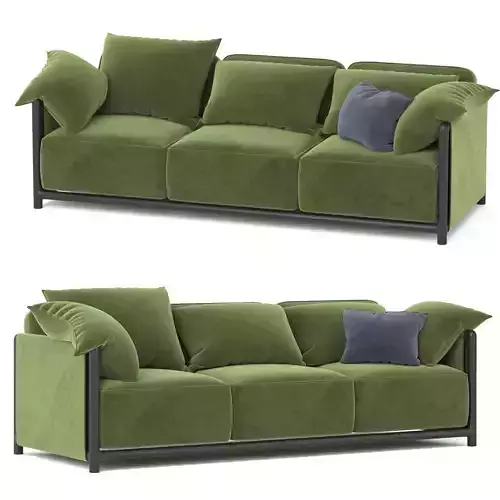 Sofa arflex three seater fabric