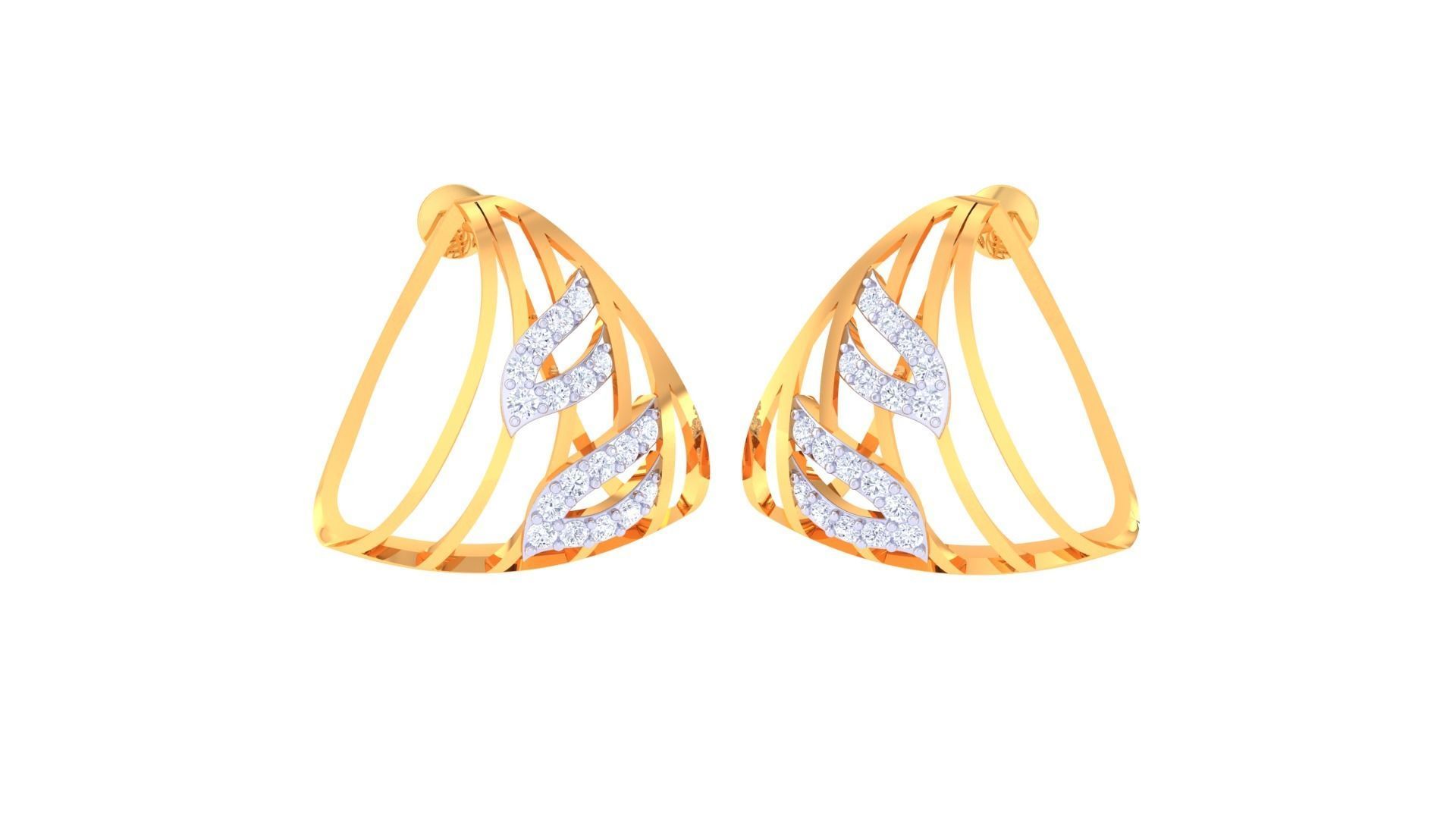 Earring Pendant Set 3dm STL OBJ FBX Renders Details 3D print model_3