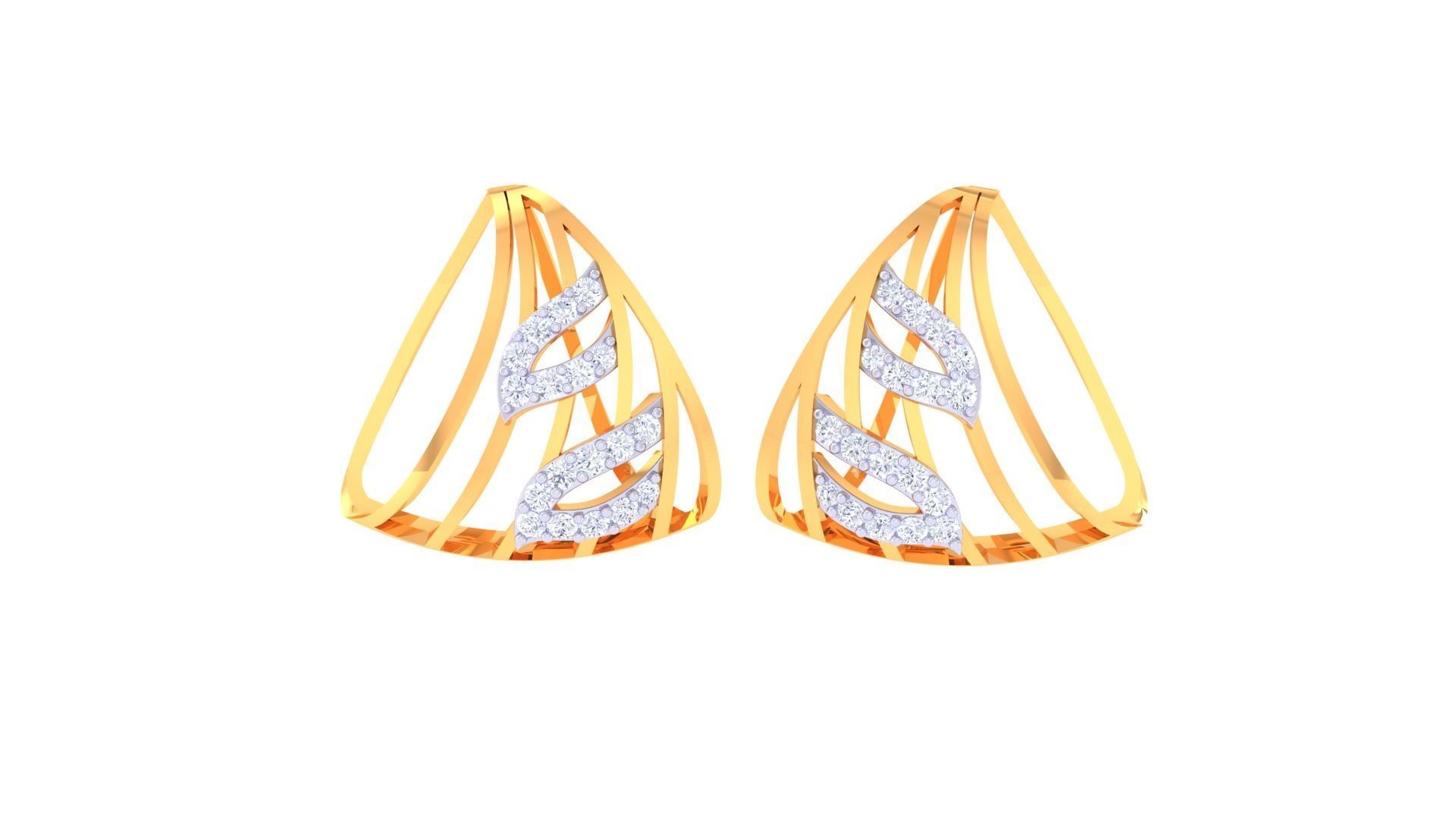 Earring Pendant Set 3dm STL OBJ FBX Renders Details 3D print model_2