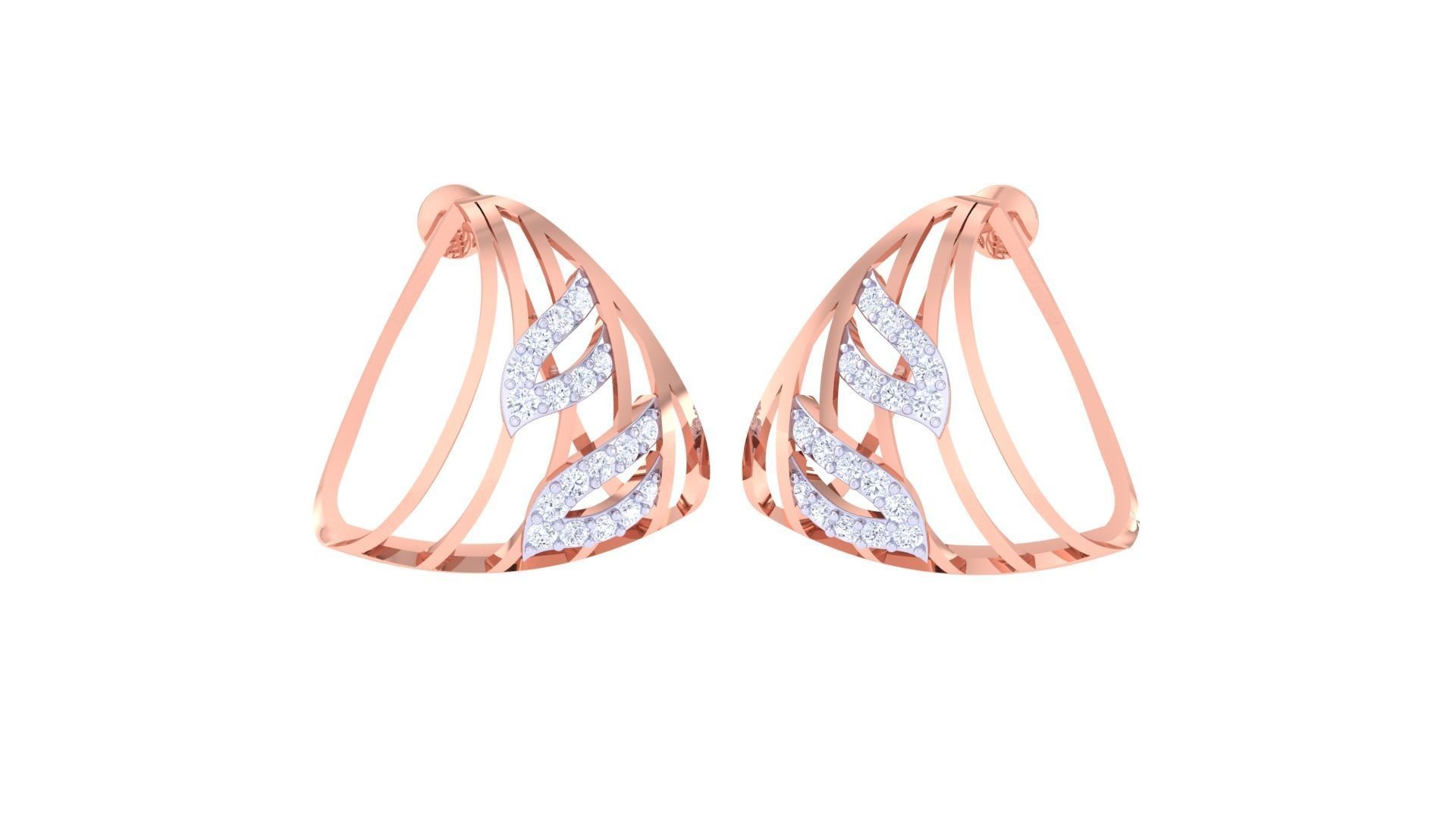 Earring Pendant Set 3dm STL OBJ FBX Renders Details 3D print model_4