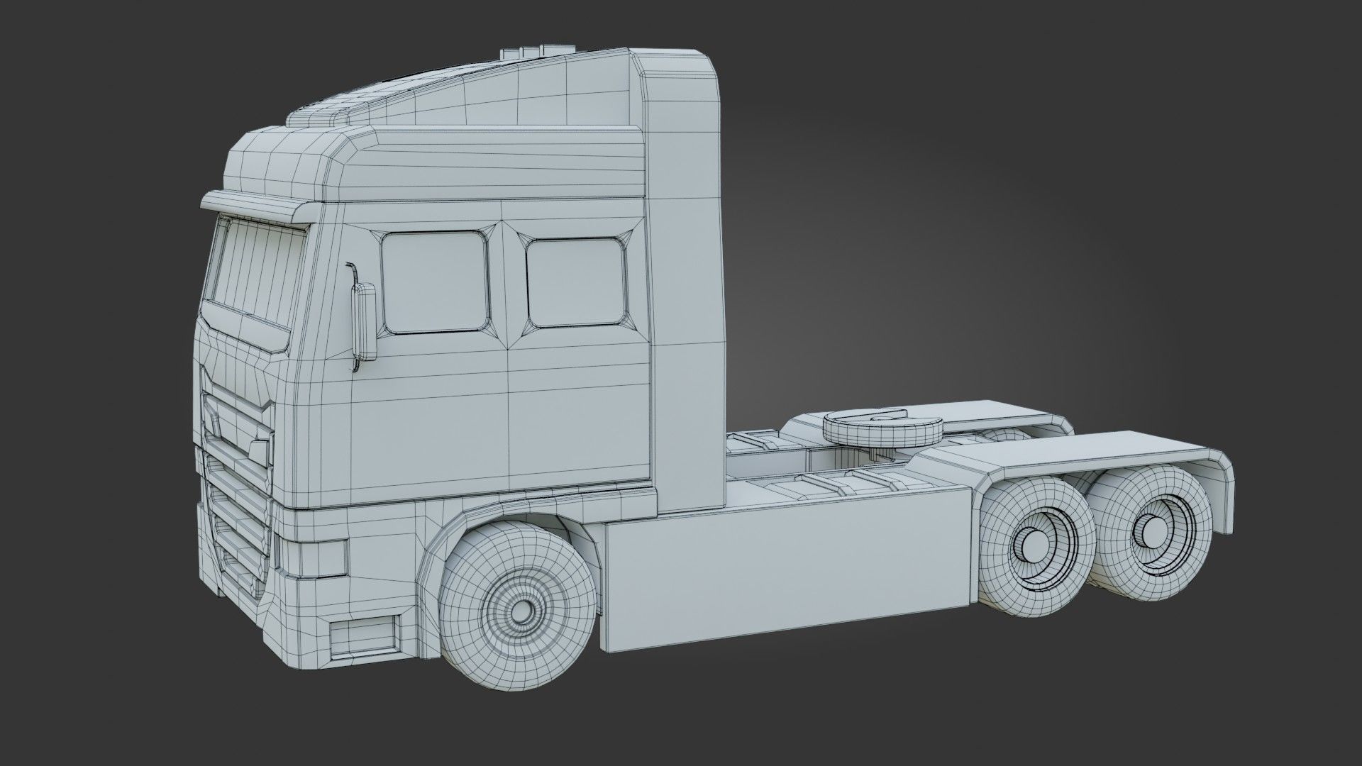 Truck - Low Poly - Game Ready - PBR Low-poly 3D model_15