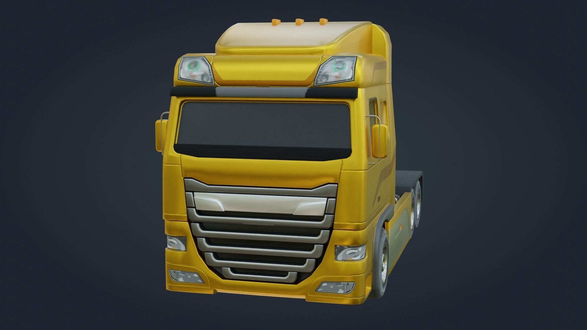 Truck - Low Poly - Game Ready - PBR Low-poly 3D model_10