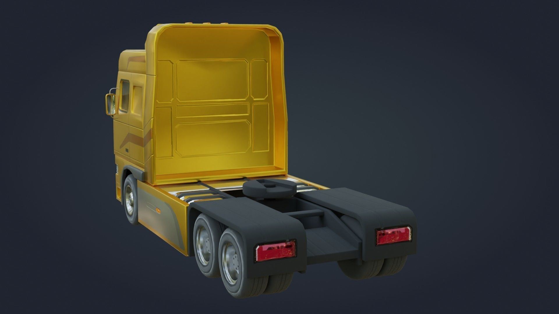 Truck - Low Poly - Game Ready - PBR Low-poly 3D model_5