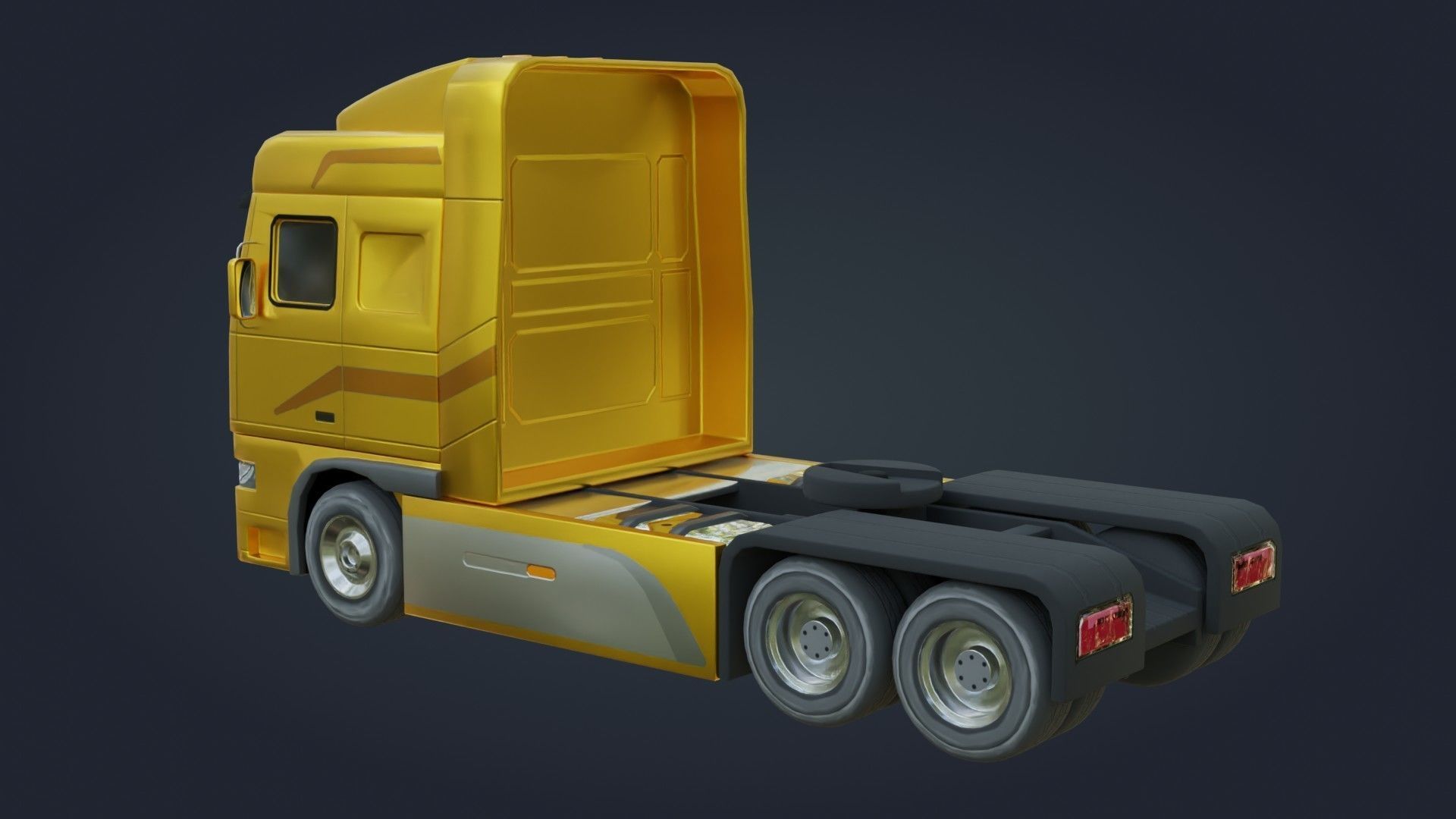 Truck - Low Poly - Game Ready - PBR Low-poly 3D model_4