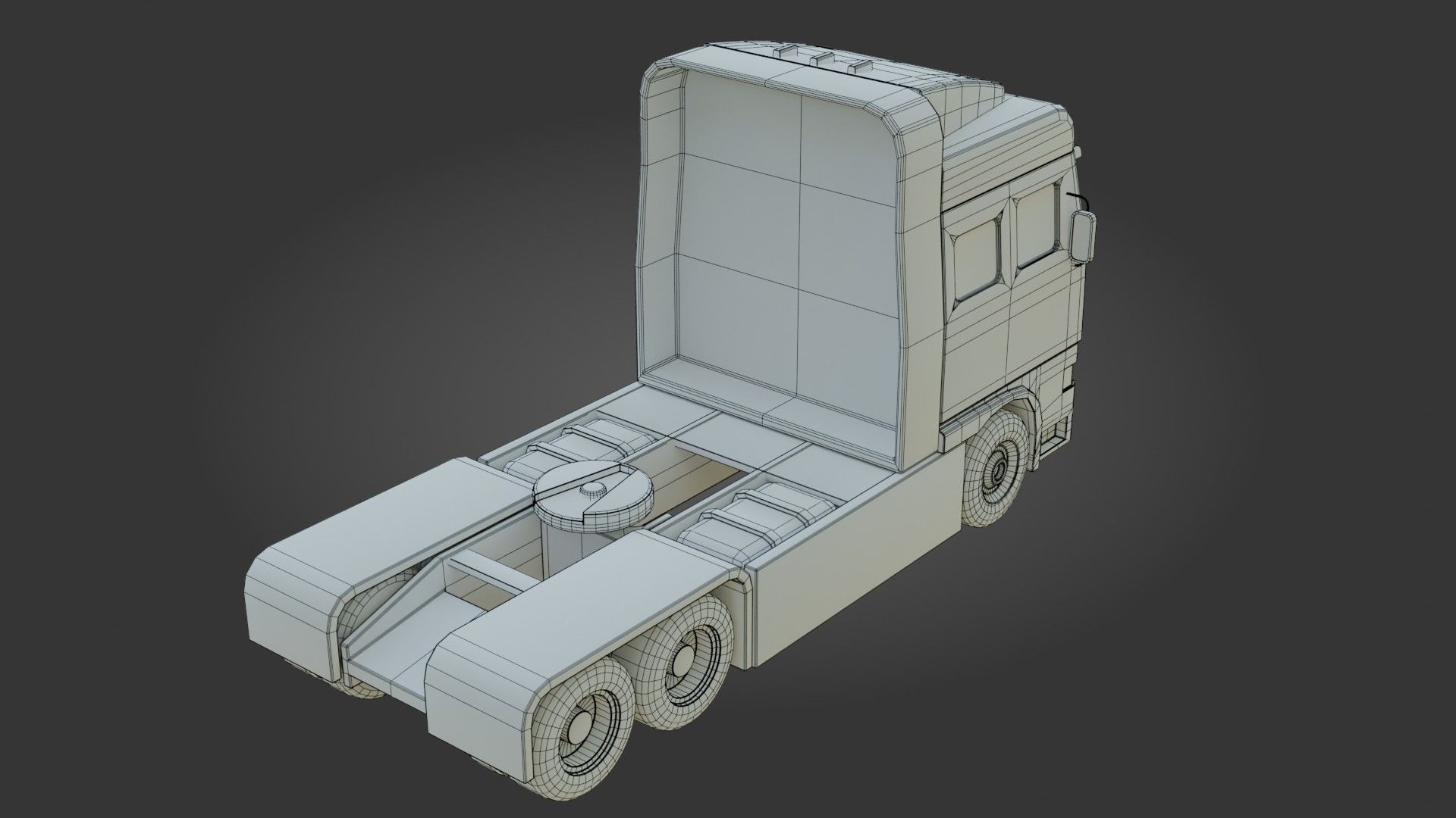 Truck - Low Poly - Game Ready - PBR Low-poly 3D model_26