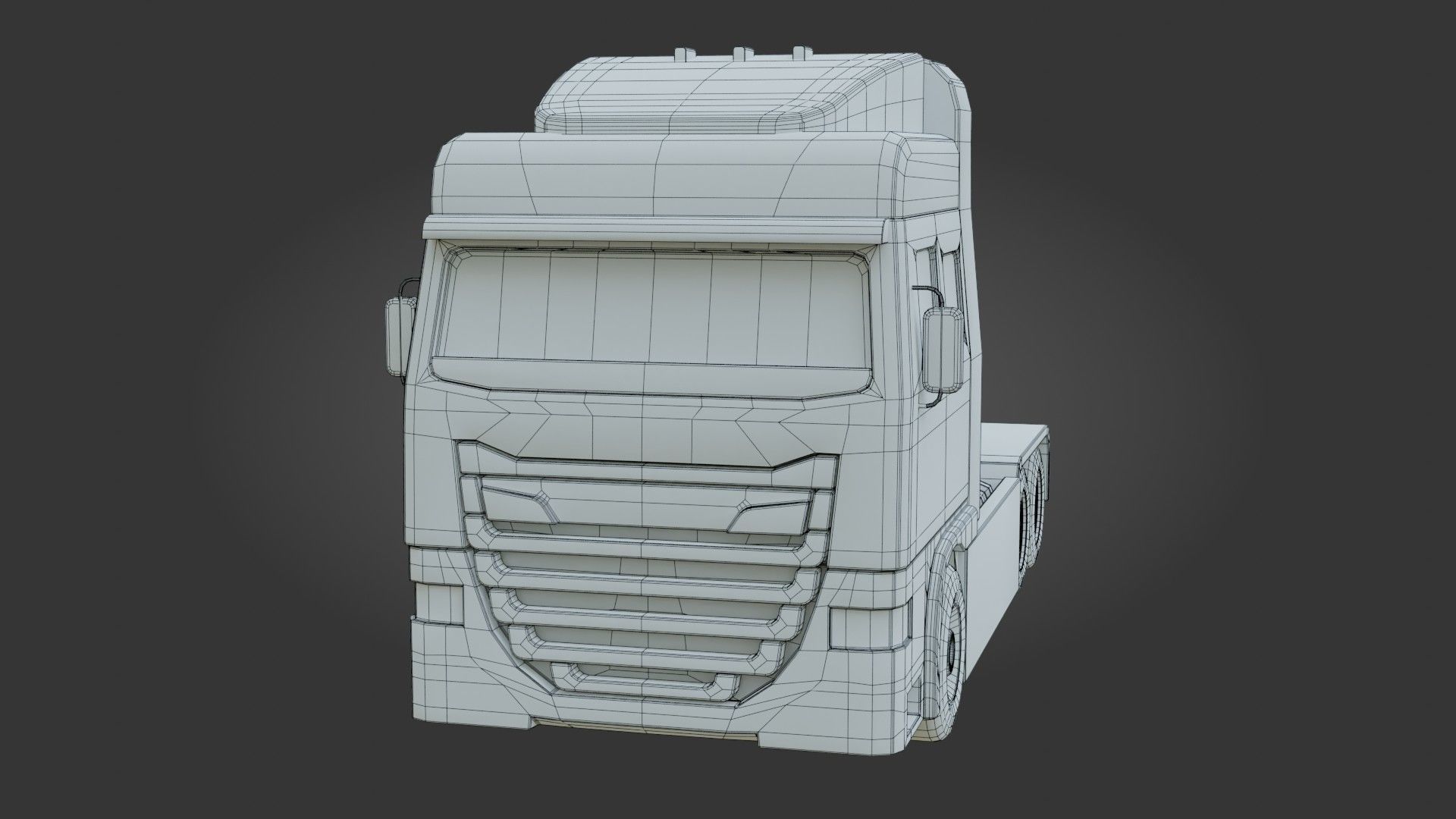 Truck - Low Poly - Game Ready - PBR Low-poly 3D model_23