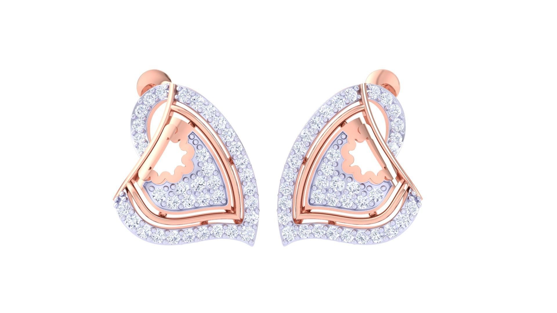 Earring Pendant Set 3dm STL OBJ FBX Renders Details 3D print model_4