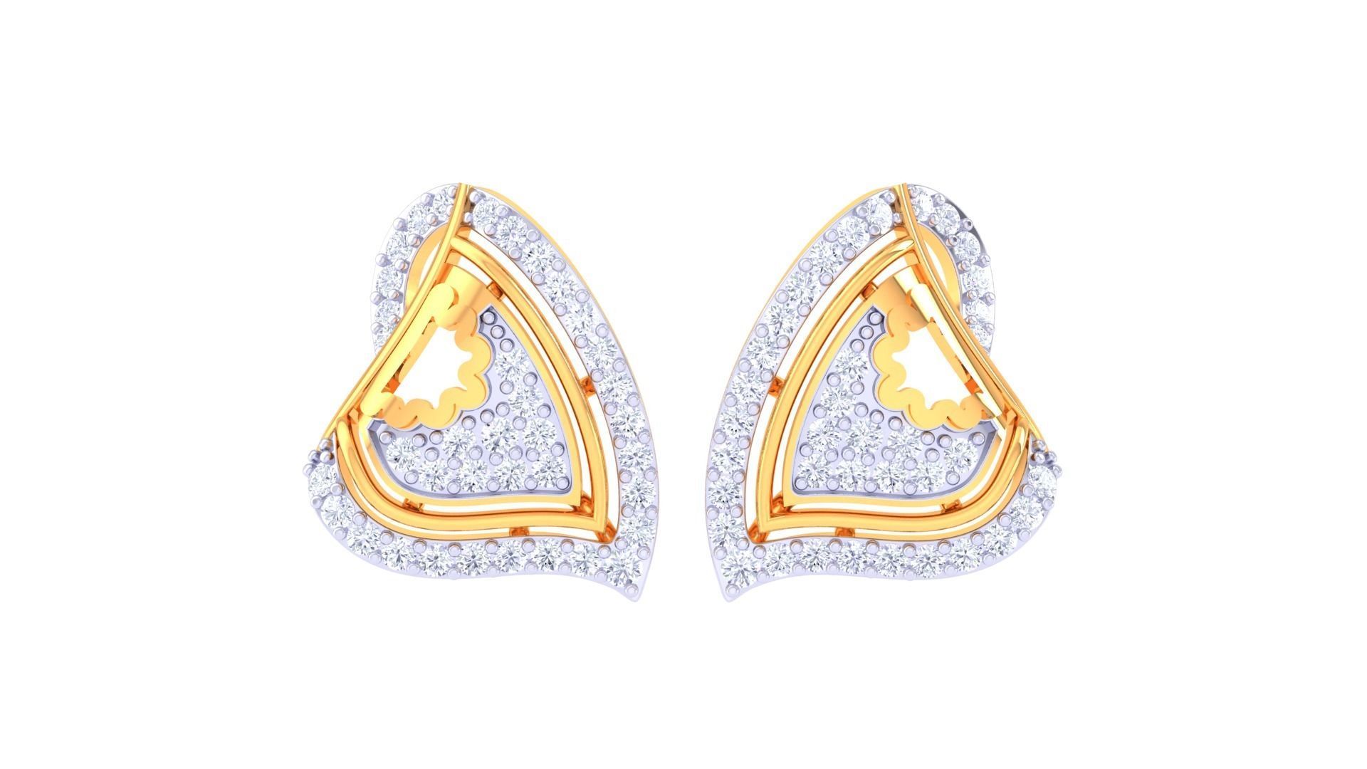 Earring Pendant Set 3dm STL OBJ FBX Renders Details 3D print model_3