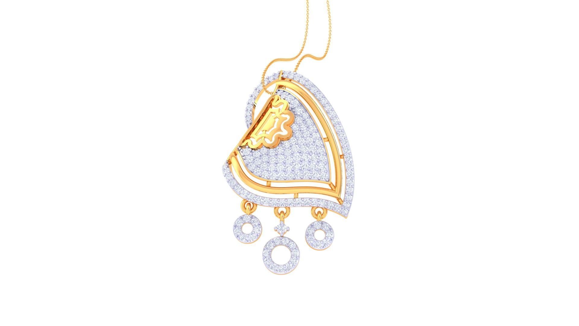 Earring Pendant Set 3dm STL OBJ FBX Renders Details 3D print model_9