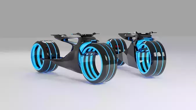 3D Models Sci Fi Motorcycle 3D model