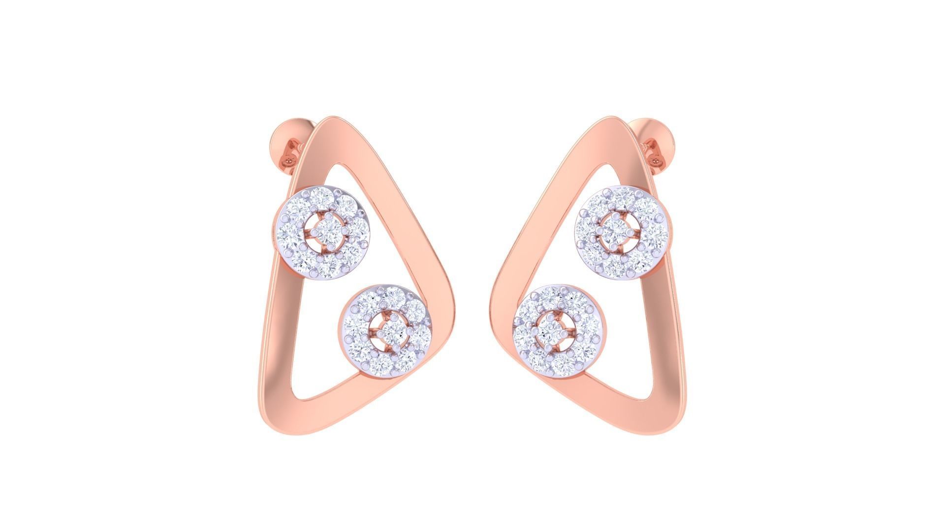 Earring Pendant Set 3dm STL OBJ FBX Renders Details 3D print model_3