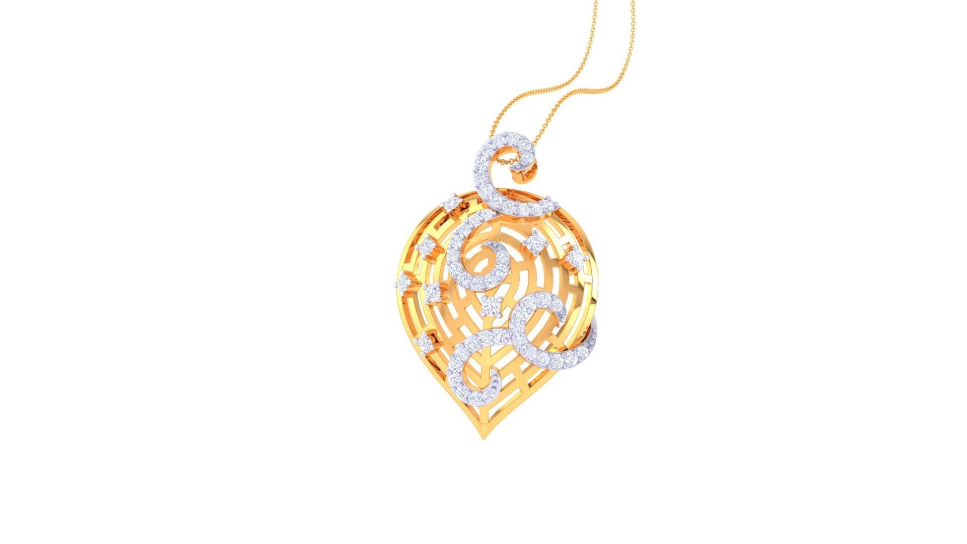 Earring Pendant Set 3dm STL OBJ FBX Renders Details 3D print model_9