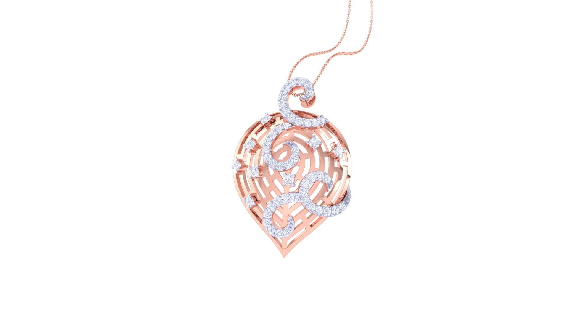 Earring Pendant Set 3dm STL OBJ FBX Renders Details 3D print model_8