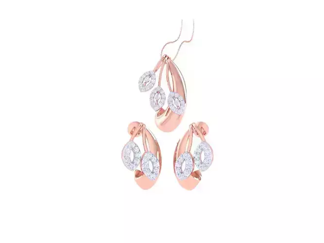 Earring Pendant Set 3dm STL OBJ FBX Renders Details