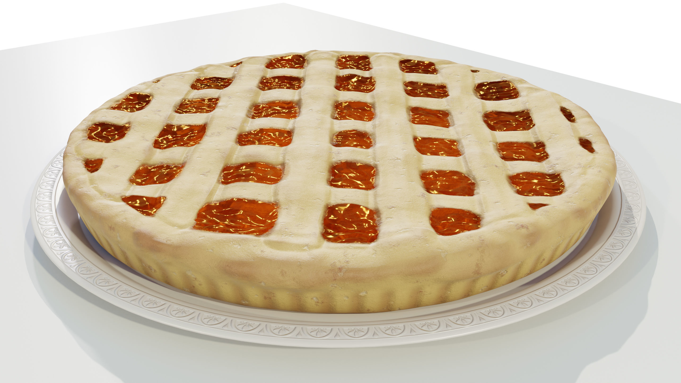 Jam Tart 3D model_5