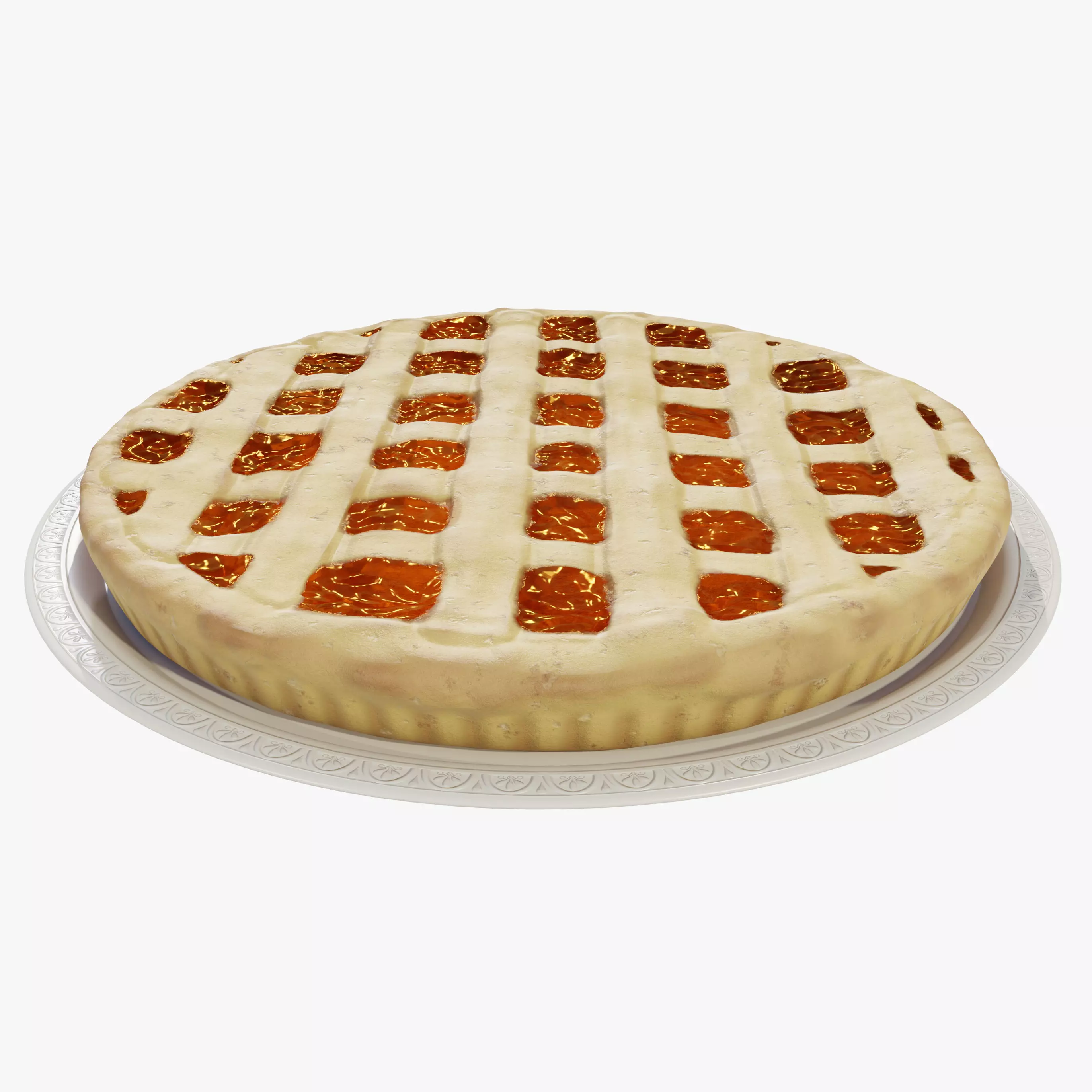 Jam Tart 3D model_0