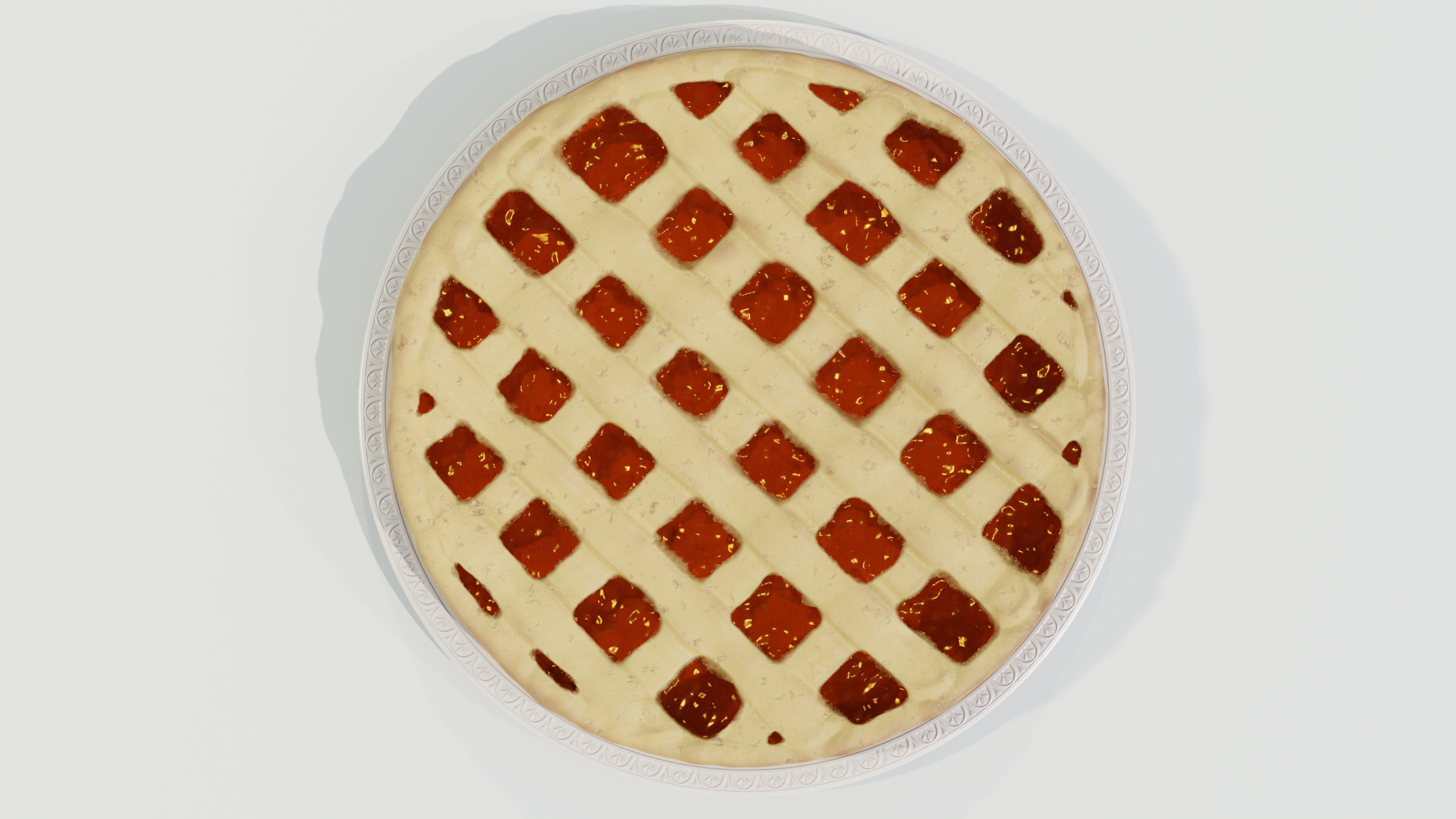 Jam Tart 3D model_10