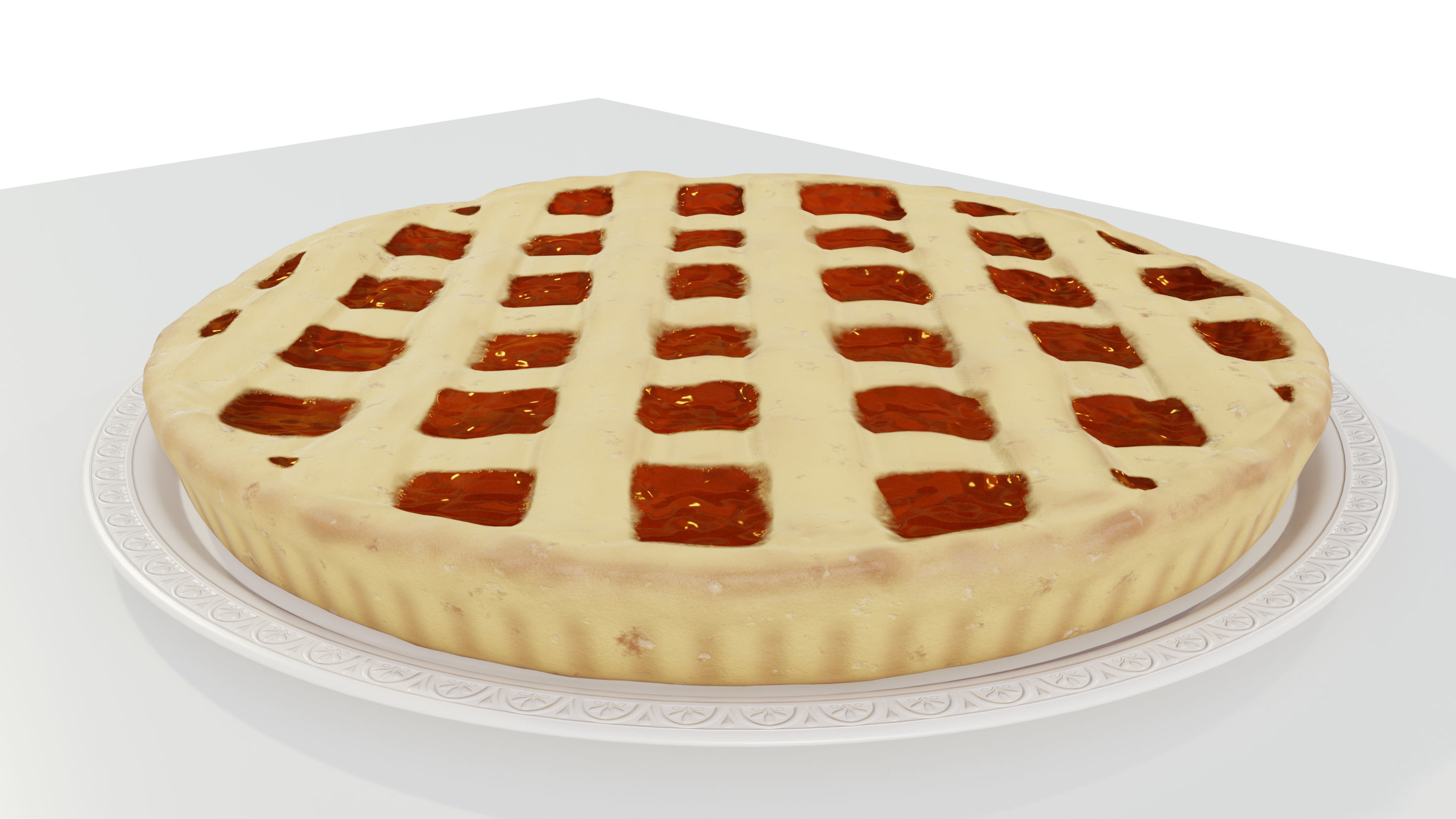 Jam Tart 3D model_3