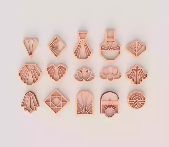 ART DECO PART 2 POLYMER CUTTER SET
