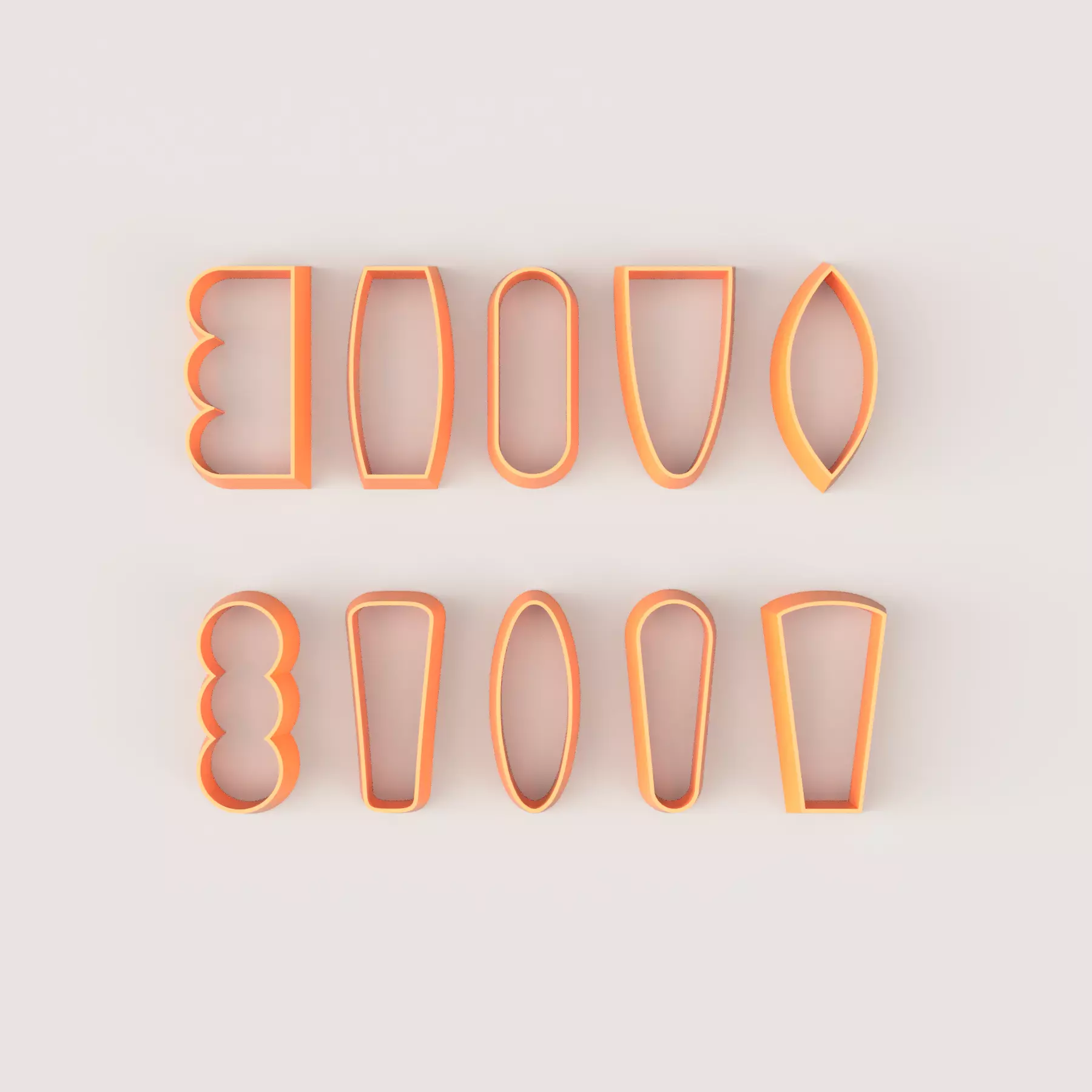 ECO POLYMER CUTTER SET 3D print model