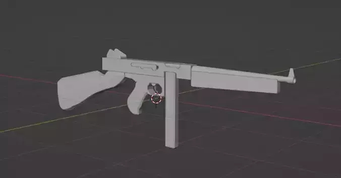 M1928 Thompson SMG Low-poly 3D model