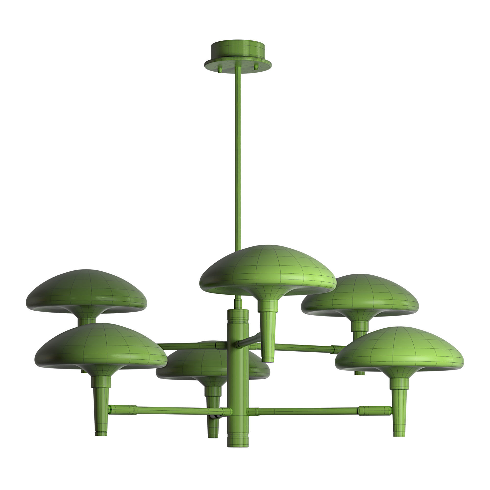 Hetel Fabricio Lux Meduza Antonia chandeliers Low-poly 3D model_13