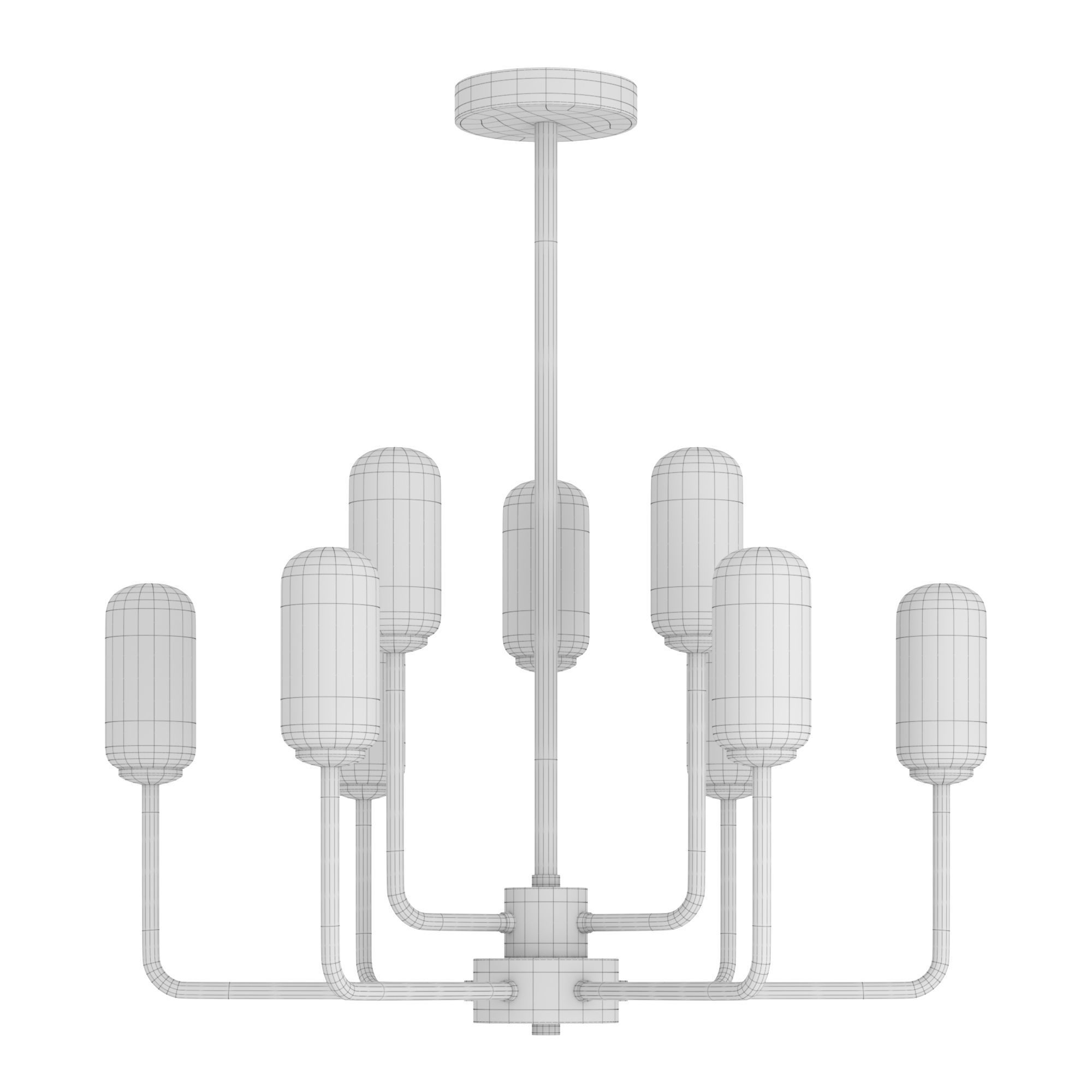Hetel Fabricio Lux Meduza Antonia chandeliers Low-poly 3D model_14