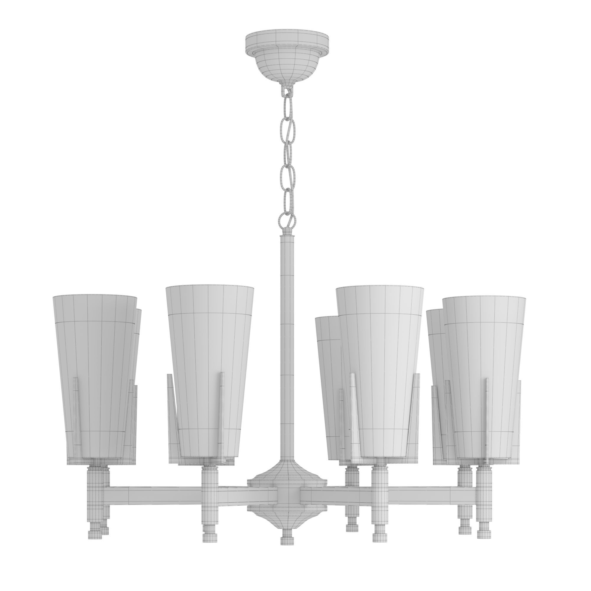 Hetel Fabricio Lux Meduza Antonia chandeliers Low-poly 3D model_12